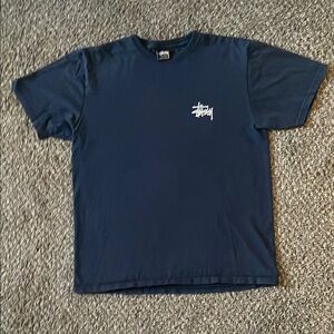 Stussy Blue Short Sleeve Tee Size Medium